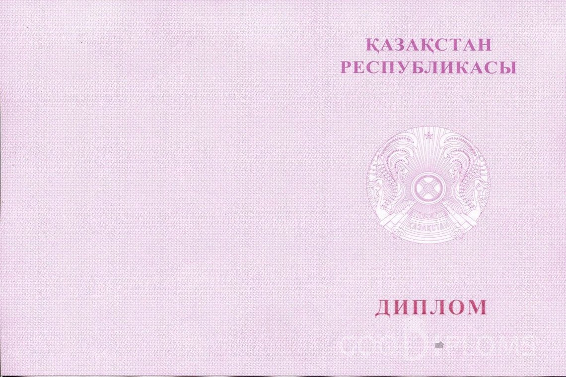 Казахский диплом магистра с отличием - Обратная сторона- Астану